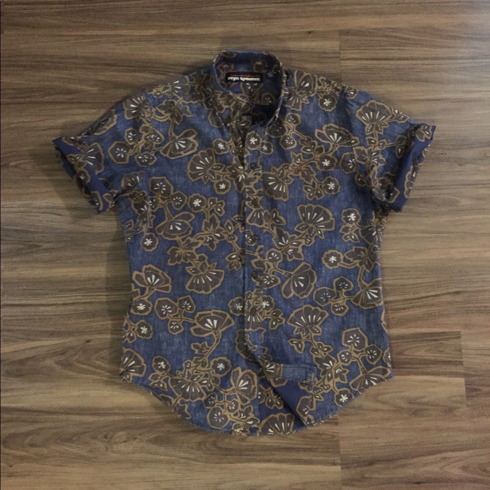 Reyn Spooner Men's Printed Shirt Size M